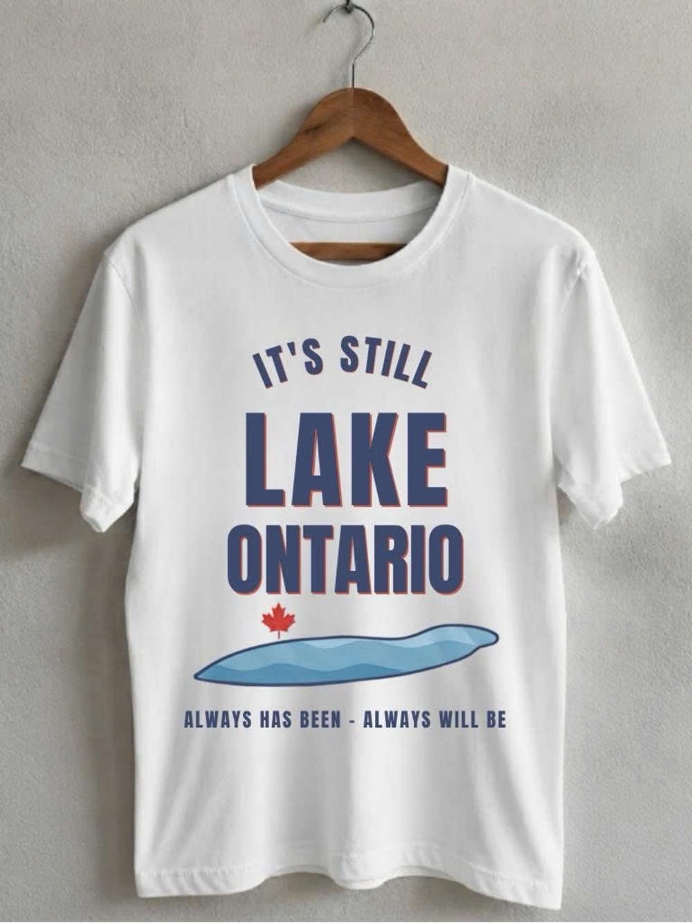 White Gildan Shirt Lake Ontario Graphic Tee